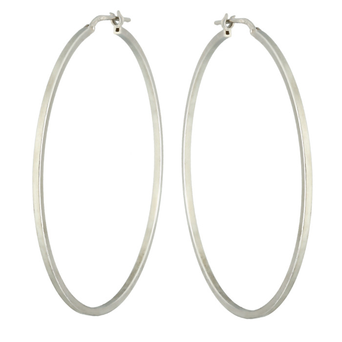 PENDIENTES FORMA ARO EN PLATA