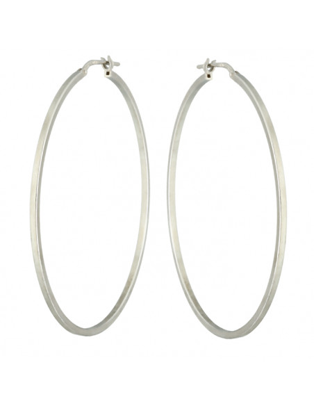 PENDIENTES FORMA ARO EN PLATA