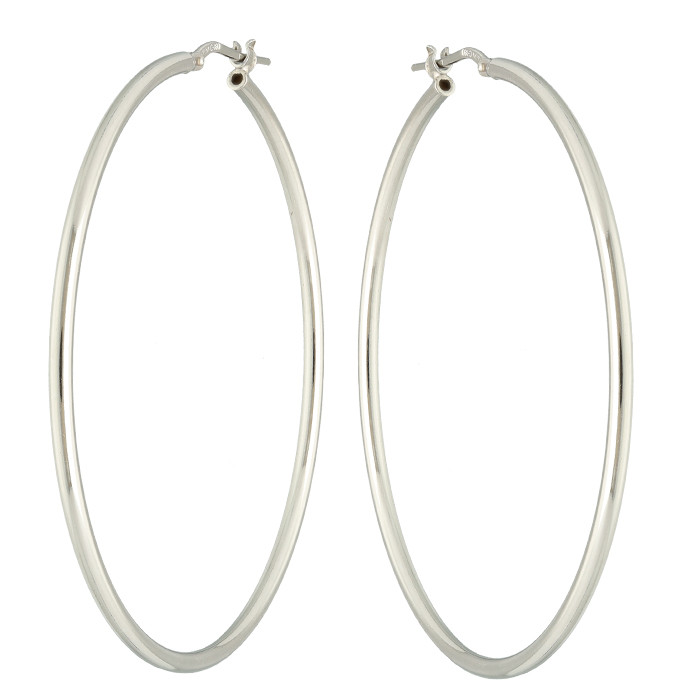 PENDIENTES EN PLATA FORMA ARO REDONDOS