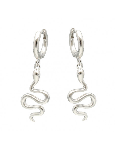 PENDIENTES EN PLATA CRIOLLA SERPIENTE ESE