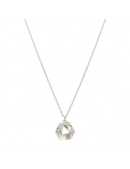 GARGANTILLA EN PLATA TRIÁNGULO ONDULADO