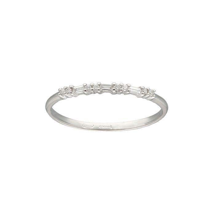 ANILLO EN ORO BLANCO CON DIAMANTES