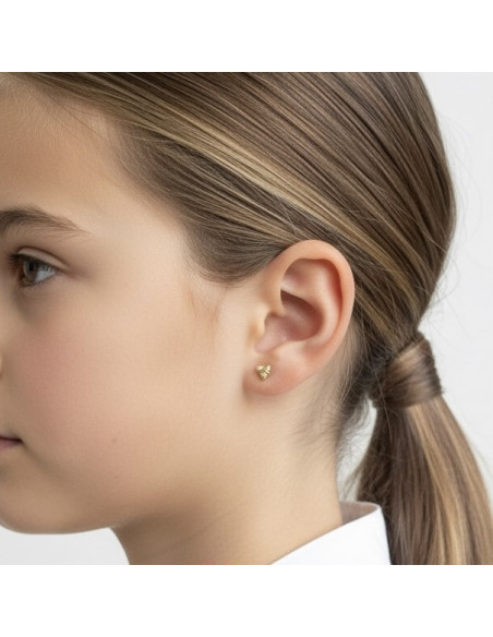 PENDIENTES EN ORO FORMA TRIANGULO