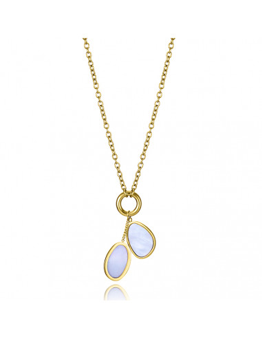 COLLAR DE MUJER DE ACERO IP 14321CO1012