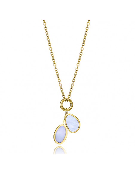 COLLAR DE MUJER DE ACERO IP 14321CO1012