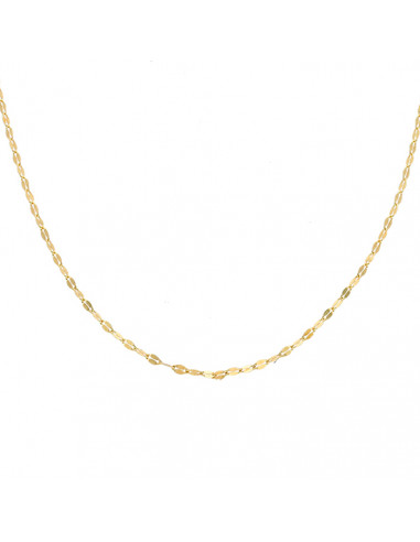 CADENA EN ORO DE 18 QT FORMA CHAPITAS .