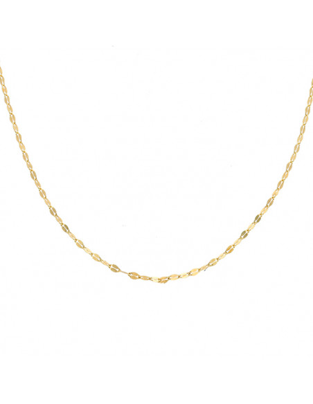 CADENA EN ORO DE 18 QT FORMA CHAPITAS .