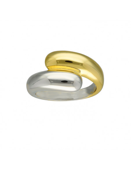 ANILLO PLATA BICOLOR TU Y YO