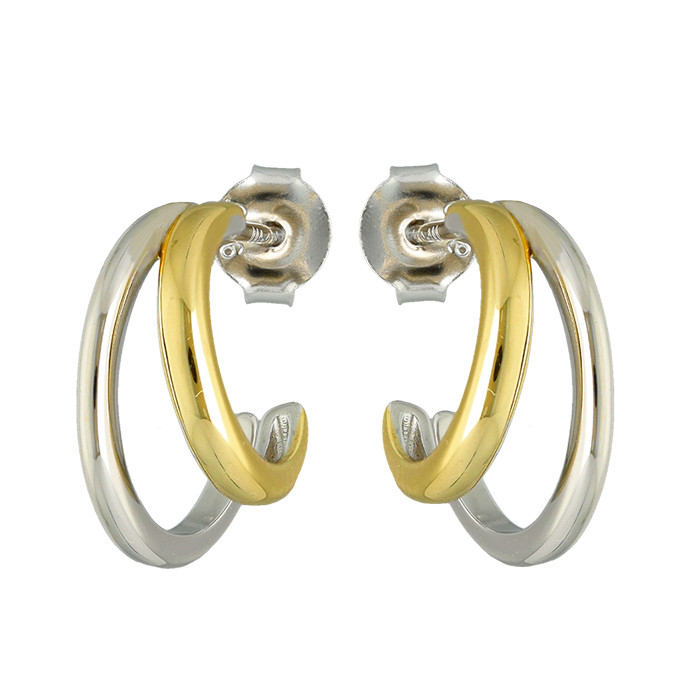 ARO DE PLATA BICOLOR DUAL