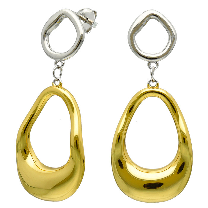 PENDIENTE LAGRIMAS LARGO DE PLATA