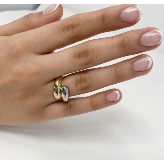 ANILLO PLATA BICOLOR TU Y YO 2
