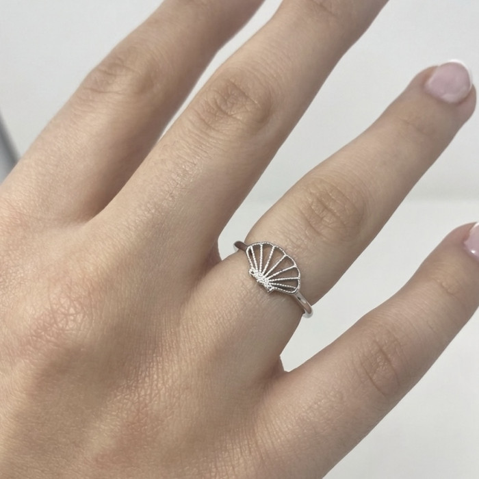 copy of ANILLO EN PLATA CON FORMA DE CARACOLA CALADA 2