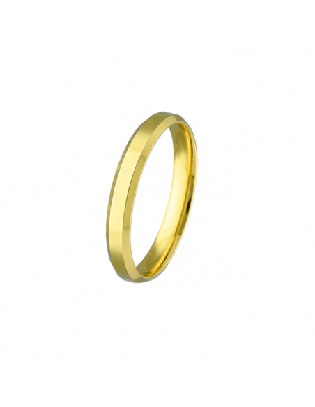 ALIANZA DE BODA ORO 9 QUILATES BORDES LISOS