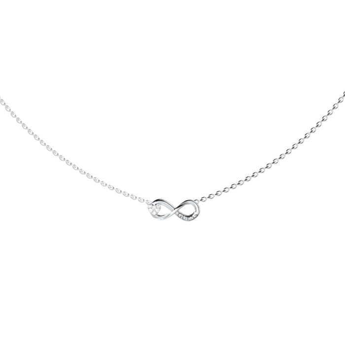 GARGANTILLA EN ACERO GUESS INFINITO CIRCONITAS