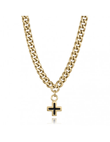 CADENA HOMBRE VICEROY EN ACERO DORADO 14393CO1012