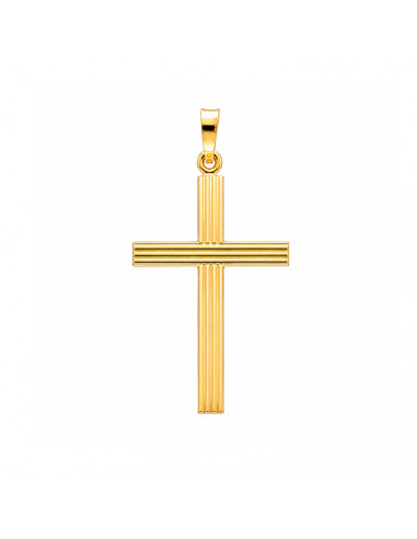 CRUZ EN ORO LISA LINEAS