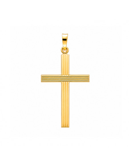 CRUZ EN ORO LISA LINEAS