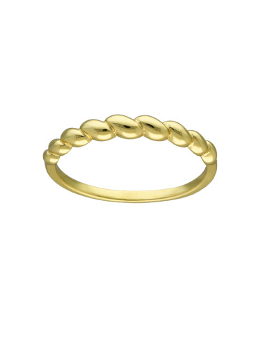 ANILLO EN PLATA DORADA GALLONES