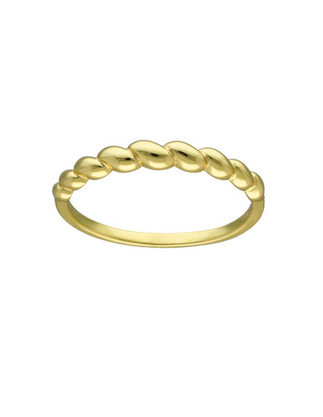 ANILLO EN PLATA DORADA GALLONES