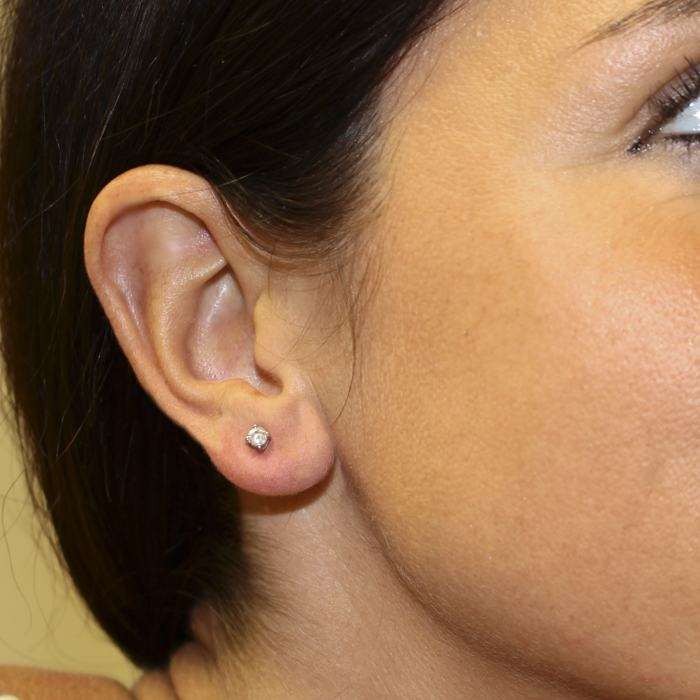 PENDIENTES EN ORO BLANCO CON DIAMANTES