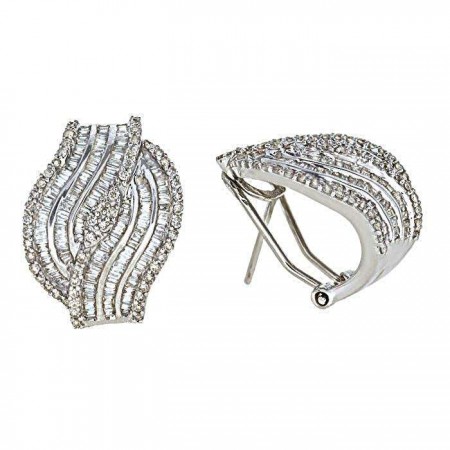 PENDIENTES EN ORO BLANCO Y DIAMANTES