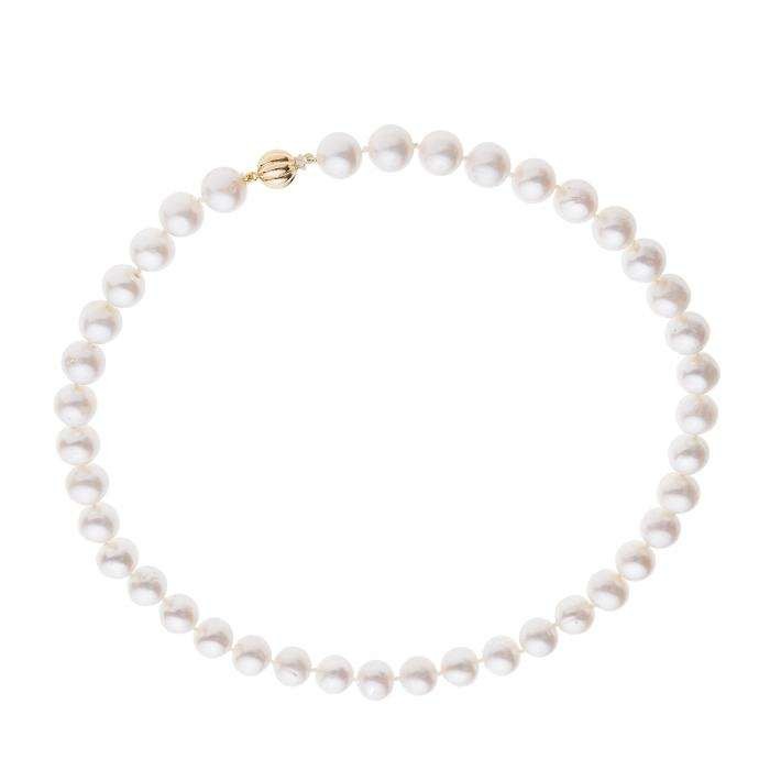 COLLAR DE PERLAS Y CIERRE ORO 18Q.