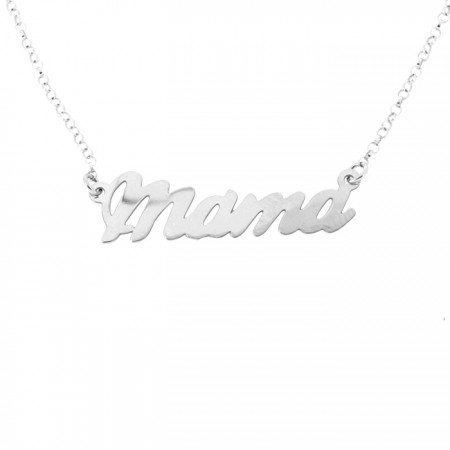 GARGANTILLA EN PLATA "MAMA"