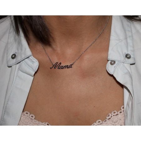 GARGANTILLA EN PLATA "MAMA"
