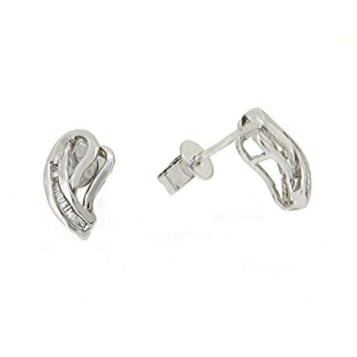 PENDIENTES EN ORO BLANCO Y DIAMANTES