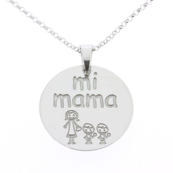 COLGANTE MAMA EN PLATA DE LEY
