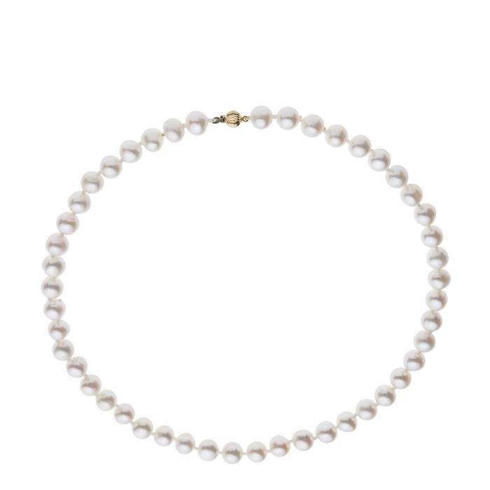 COLLAR DE PERLAS Y CIERRE ORO 18Q.