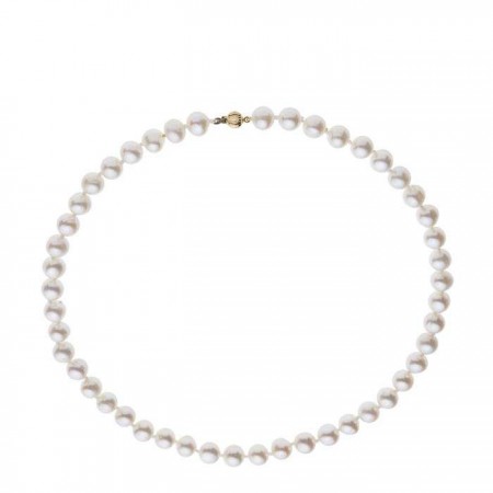COLLAR DE PERLAS Y CIERRE ORO 18Q.