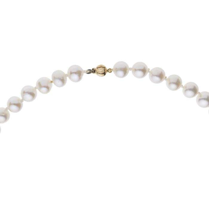 COLLAR DE PERLAS Y CIERRE ORO 18Q.