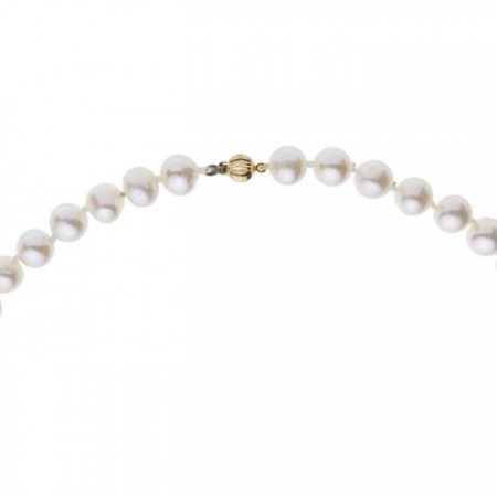 COLLAR DE PERLAS Y CIERRE ORO 18Q.