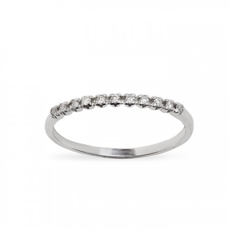 ANILLO EN ORO BLANCO Y DIAMANTES