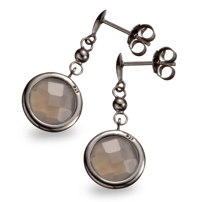 PENDIENTES EN PLATA COLECCIÓN DARK 