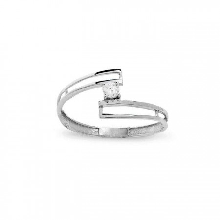 ANILLO EN ORO BLANCO CON DIAMANTE