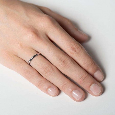 ALIANZA DE BODA EN ORO BLANCO ALIANZA DE BODA EN ORO BLANCO