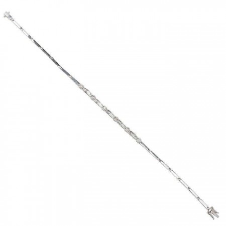 PULSERA EN ORO DE 18 QUILATES Y DIAMANTES