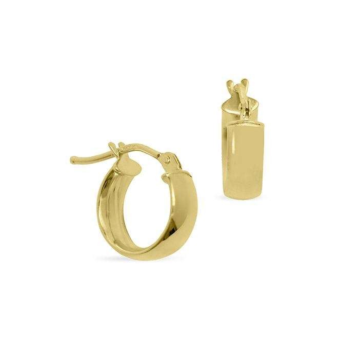PENDIENTES EN ORO DE 18 QUILATES TIPO ARO