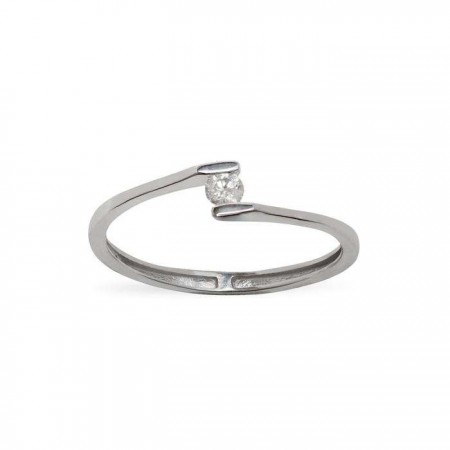 ANILLO EN ORO BLANCO CON DIAMANTE