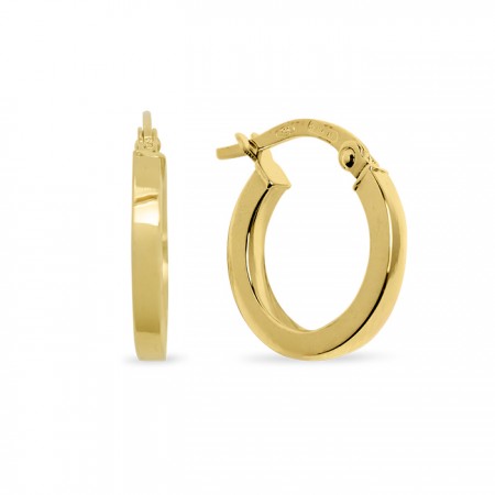 PENDIENTES EN ORO DE 18 QUILATES TIPO ARO