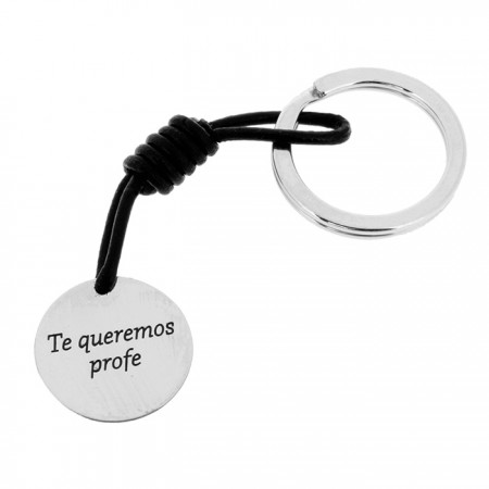 LLAVERO PROFE EN PLATA DE 1ª LEY