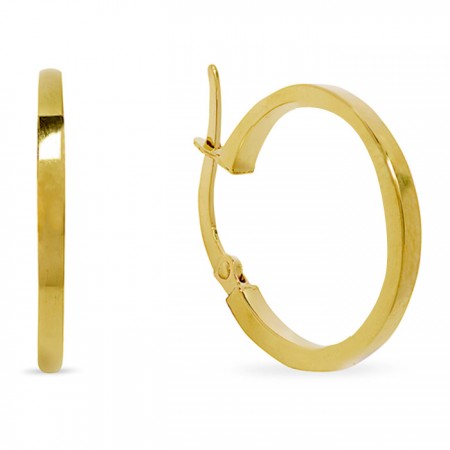 PENDIENTES EN ORO DE 18 QUILATES TIPO ARO