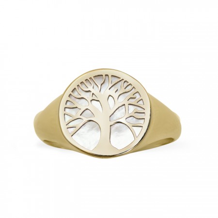 ANILLO EN ORO DE 18 QUILATES ÁRBOL DE LA VIDA