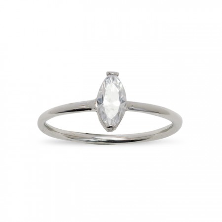 ANILLO EN ORO BLANCO DE 18 QUILATES