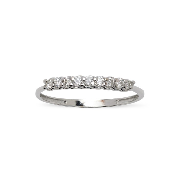 ANILLO EN ORO BLANCO Y DIAMANTES