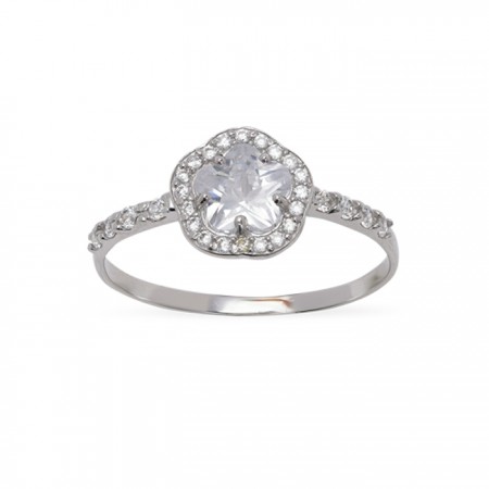 ANILLO EN ORO BLANCO DE 18 QUILATES