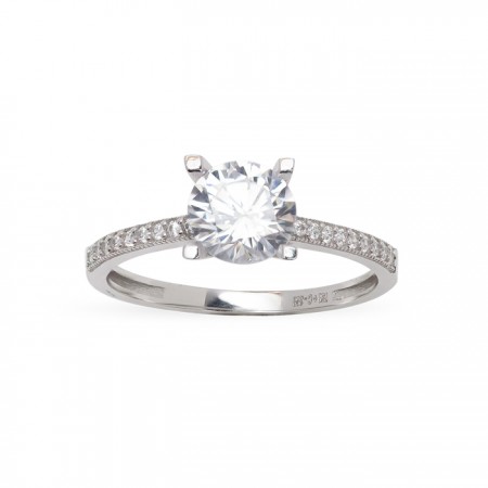 ANILLO EN ORO BLANCO DE 18 QUILATES