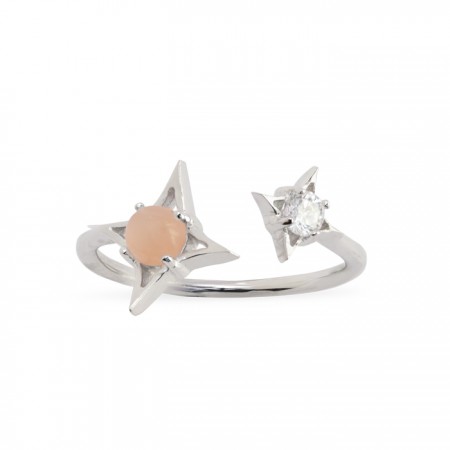 ANILLO EN PLATA COLECCIÓN ESTRELLA ROSA